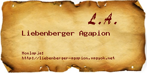 Liebenberger Agapion névjegykártya