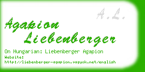 agapion liebenberger business card